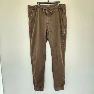 DU/ER Mens No Sweat Jogger N2X Relaxed Taper Army Green Joggers Pants Size 34x31